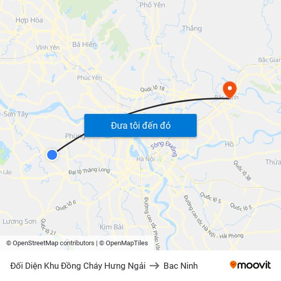 Đối Diện Khu Đồng Cháy Hưng Ngải to Bac Ninh map