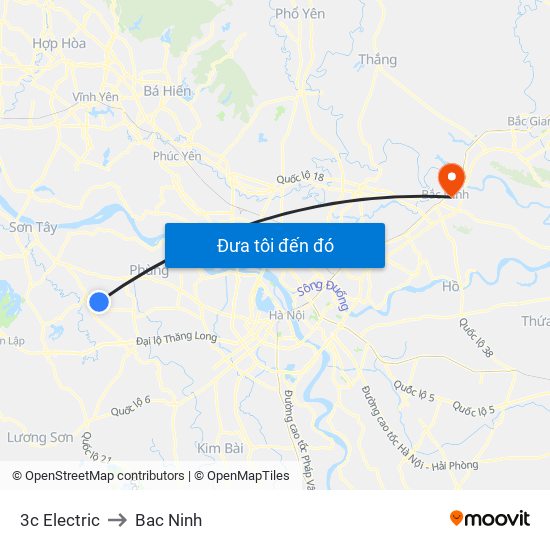 3c Electric to Bac Ninh map