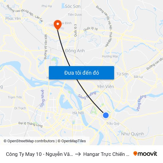 Công Ty May 10 - Nguyễn Văn Linh to Hangar Trực Chiến E921 map