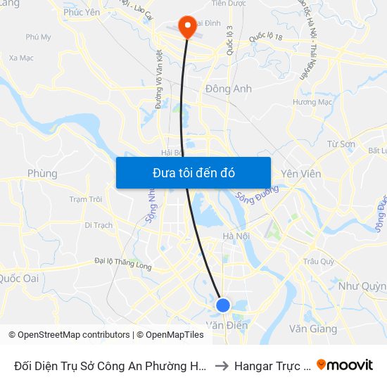 Đối Diện Trụ Sở Công An Phường Hoàng Liệt- 1277 Giải Phóng to Hangar Trực Chiến E921 map