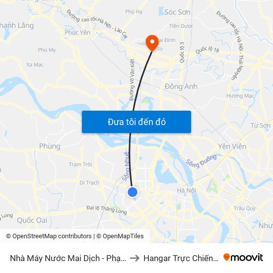 Đối Diện Bệnh Viện Đa Khoa Y Học Cổ Truyền - Phạm Hùng to Hangar Trực Chiến E921 map