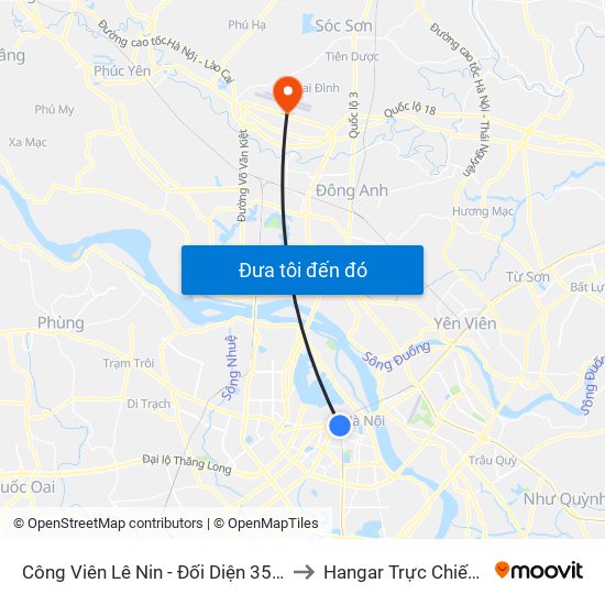 Công Viên Lê Nin - Đối Diện 35 Trần Phú to Hangar Trực Chiến E921 map