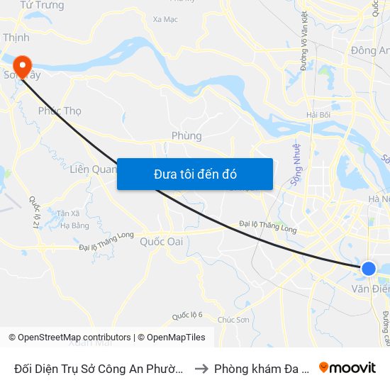 Đối Diện Trụ Sở Công An Phường Hoàng Liệt- 1277 Giải Phóng to Phòng khám Đa khoa THIÊN PHÚC. map