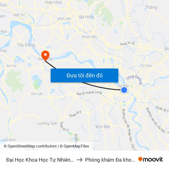 Đại Học Khoa Học Tự Nhiên - 19 Lê Thánh Tông to Phòng khám Đa khoa THIÊN PHÚC. map