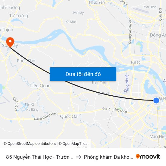 85 Nguyễn Thái Học - Trường Th Lý Thường Kiệt to Phòng khám Đa khoa THIÊN PHÚC. map