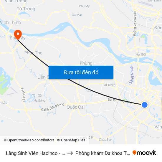 Làng Sinh Viên Hacinco - Nguyễn Tuân to Phòng khám Đa khoa THIÊN PHÚC. map