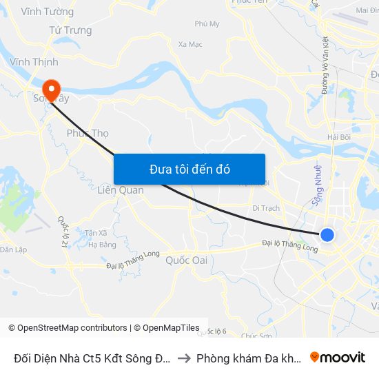 Đối Diện Nhà Ct5 Kđt Sông Đà Mỹ Đình - Phạm Hùng to Phòng khám Đa khoa THIÊN PHÚC. map