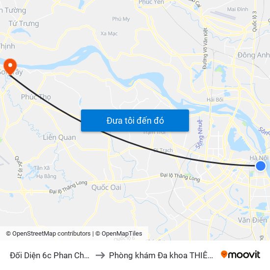 Đối Diện 6c Phan Chu Trinh to Phòng khám Đa khoa THIÊN PHÚC. map