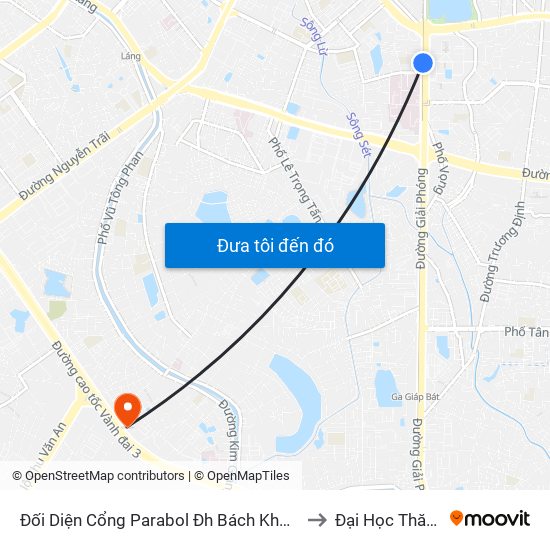 Đối Diện Cổng Parabol Đh Bách Khoa - 64 Giải Phóng to Đại Học Thăng Long map