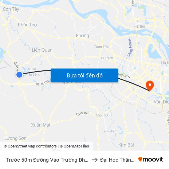 Trước 50m Đường Vào Trường Đh Fpt, Hòa Lạc to Đại Học Thăng Long map