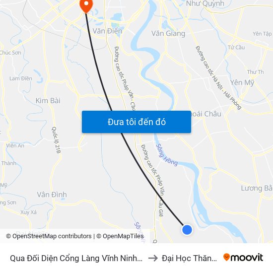 Qua Đối Diện Cổng Làng Vĩnh Ninh 50m - Dt428 to Đại Học Thăng Long map