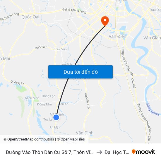 Đường Vào Thôn Dân Cư Số 7, Thôn Vĩnh Lạc, Xã Mỹ Thành Khoảng 50m to Đại Học Thăng Long map