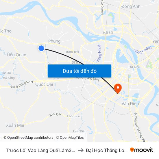 Trước Lối Vào Làng Quế Lâm30m to Đại Học Thăng Long map