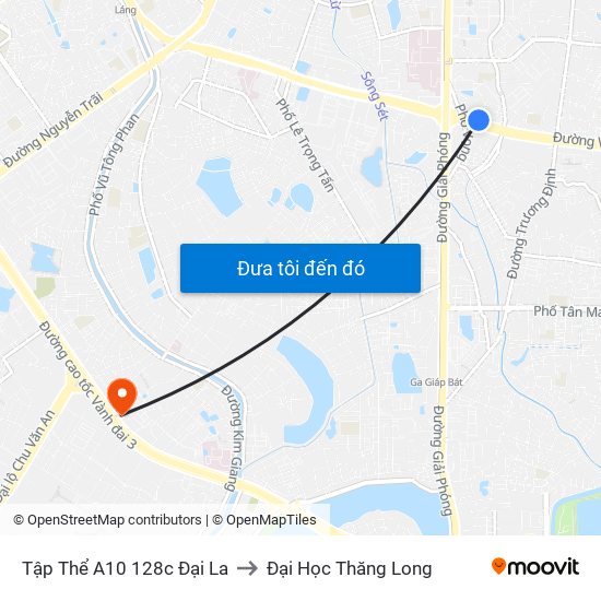 Tập Thể A10 128c Đại La to Đại Học Thăng Long map