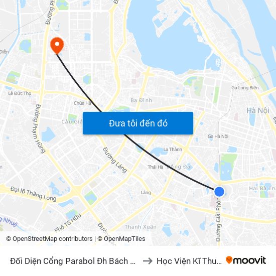 Đối Diện Cổng Parabol Đh Bách Khoa - 64 Giải Phóng to Học Viện Kĩ Thuật Quân Sự map