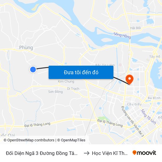 Đối Diện Ngã 3 Đường Đồng Tâm - Minh Khai, Cát Quế to Học Viện Kĩ Thuật Quân Sự map