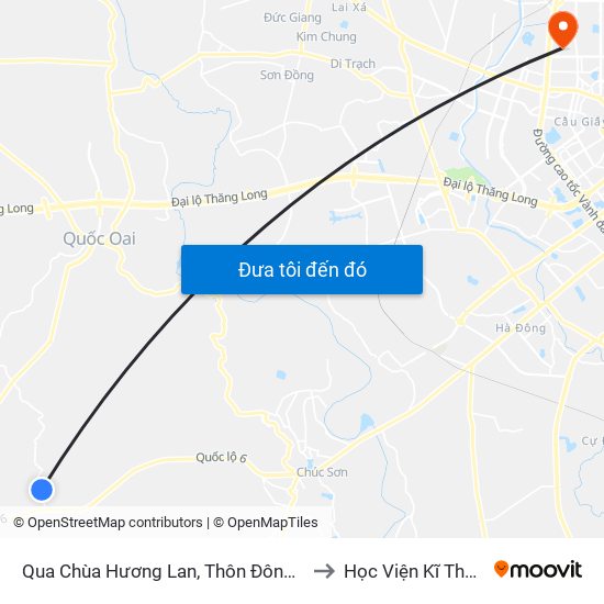 Qua Chùa Hương Lan, Thôn Đông Cựu, Đông Sơn 30m to Học Viện Kĩ Thuật Quân Sự map