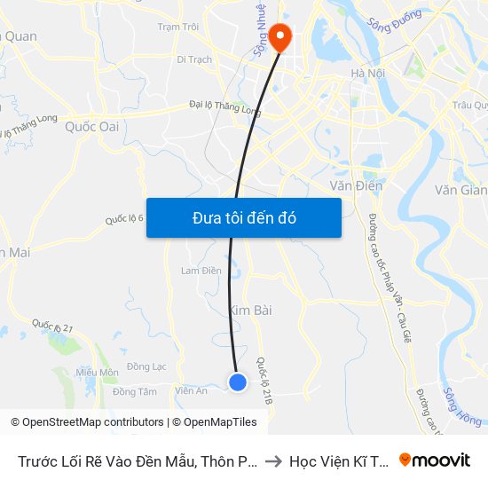 Trước Lối Rẽ Vào Đền Mẫu, Thôn Phú Khang 80m - Tỉnh Lộ 429 to Học Viện Kĩ Thuật Quân Sự map