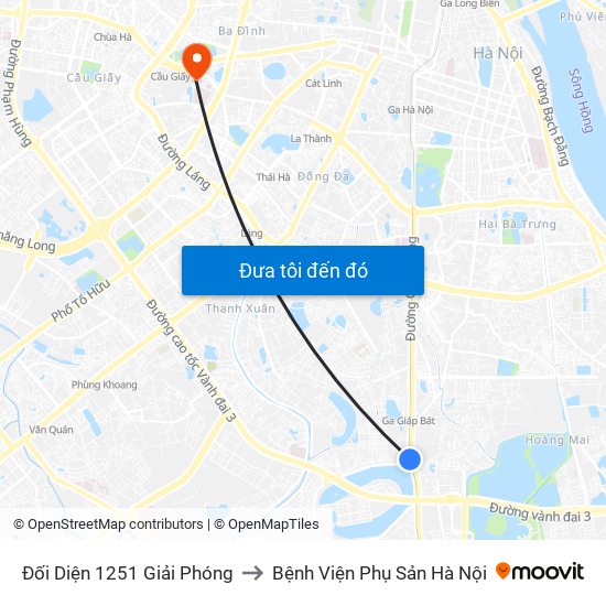 Đối Diện 1251 Giải Phóng to Bệnh Viện Phụ Sản Hà Nội map