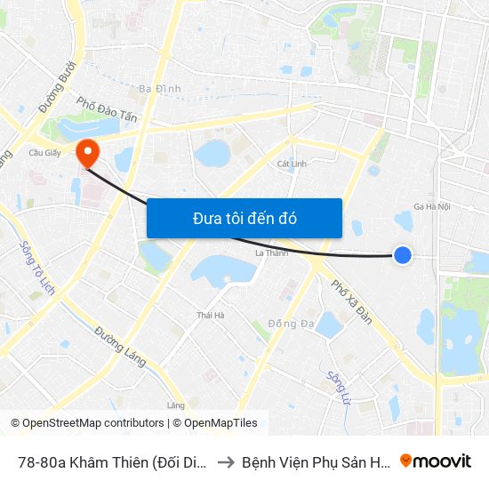 44-46 Khâm Thiên to Bệnh Viện Phụ Sản Hà Nội map