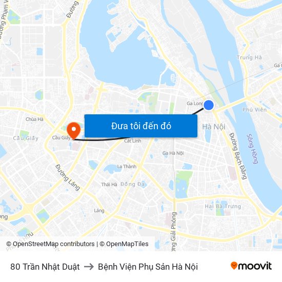 80 Trần Nhật Duật to Bệnh Viện Phụ Sản Hà Nội map