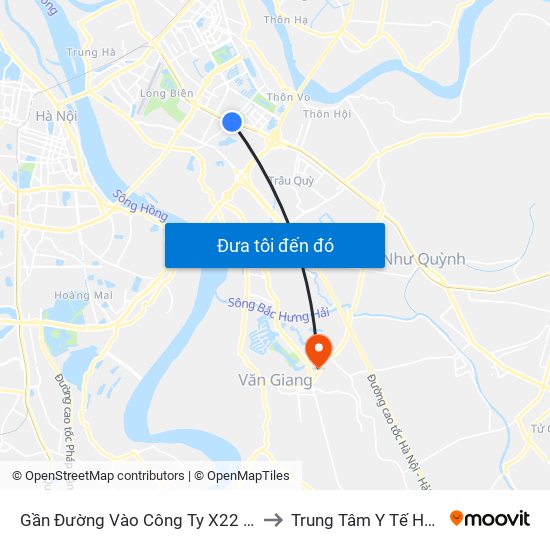 Gần Đường Vào Công Ty X22 - 705 Nguyễn Văn Linh to Trung Tâm Y Tế Huyện Văn Giang map