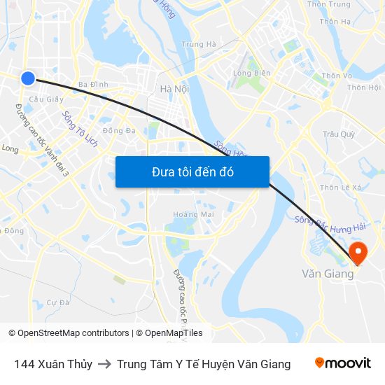 Gần Nhà Sách Sư Phạm (Đại Học Sư Phạm Hà Nội) - 136 Xuân Thủy to Trung Tâm Y Tế Huyện Văn Giang map