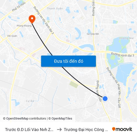 Trước Đ.D Lối Vào Nvh Z179 30m Đường Quang Lai to Trường Đại Học Công Nghệ Giao Thông Vận Tải map
