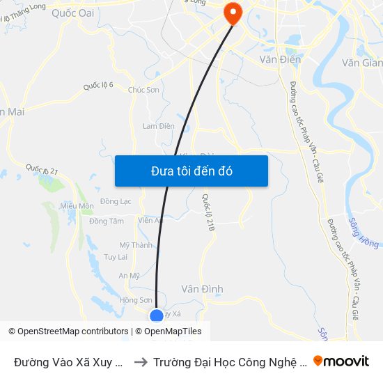 Đường Vào Xã Xuy Xá Khoảng 50m to Trường Đại Học Công Nghệ Giao Thông Vận Tải map