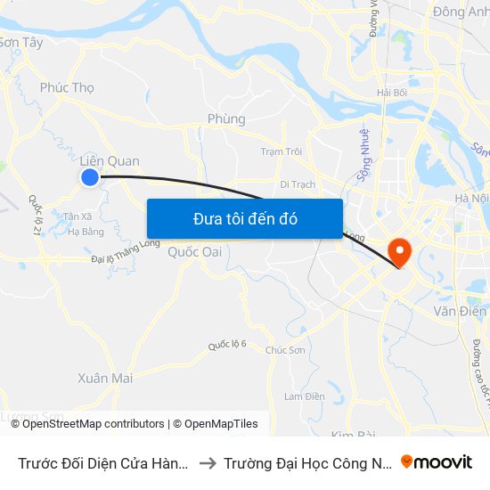 Trước Đối Diện Cửa Hàng Vật Liệu Đá Granit 20m to Trường Đại Học Công Nghệ Giao Thông Vận Tải map