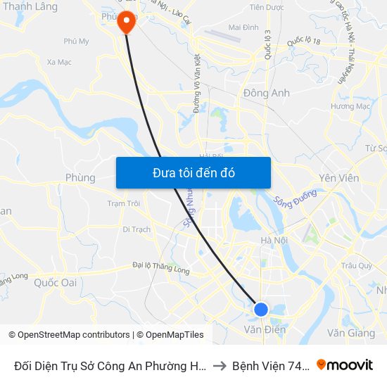 Đối Diện Trụ Sở Công An Phường Hoàng Liệt- 1277 Giải Phóng to Bệnh Viện 74 Trung Ương map