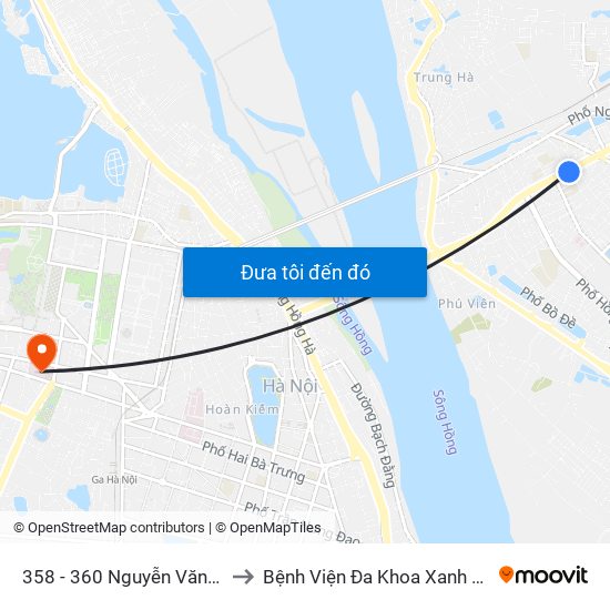 358 - 360 Nguyễn Văn Cừ to Bệnh Viện Đa Khoa Xanh Pôn map