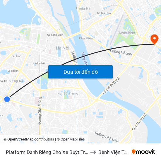 Platform Dành Riêng Cho Xe Buýt Trước Nhà 604 Trường Chinh to Bệnh Viện Tâm Thần Hn map