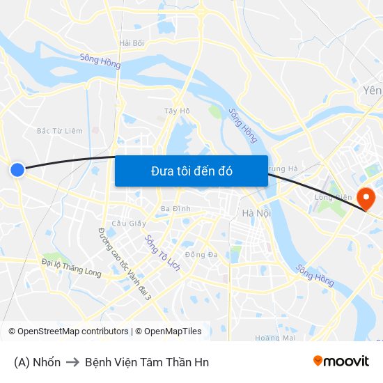 (A) Nhổn to Bệnh Viện Tâm Thần Hn map