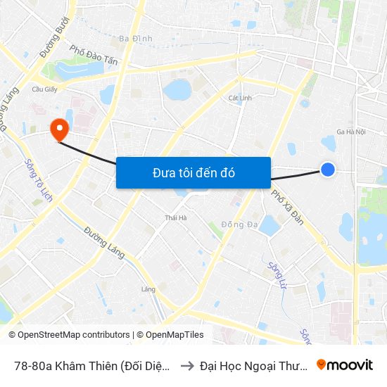 78-80a Khâm Thiên (Đối Diện 71) to Đại Học Ngoại Thương map