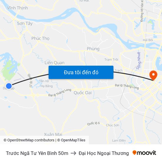 Trước Ngã Tư Yên Bình 50m to Đại Học Ngoại Thương map