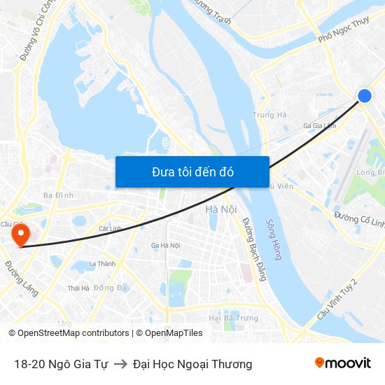 18-20 Ngô Gia Tự to Đại Học Ngoại Thương map