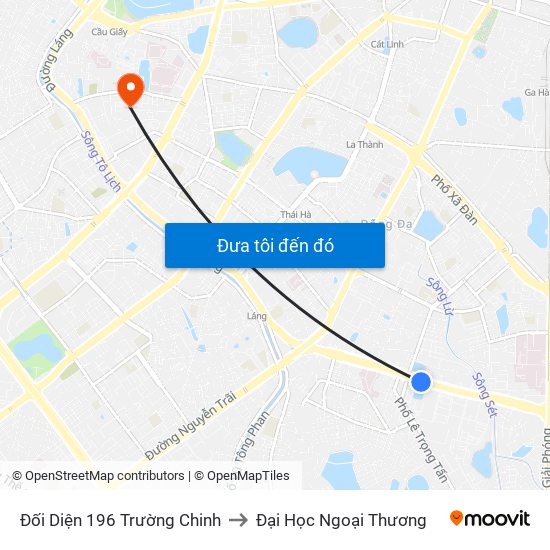 Đối Diện 196 Trường Chinh to Đại Học Ngoại Thương map