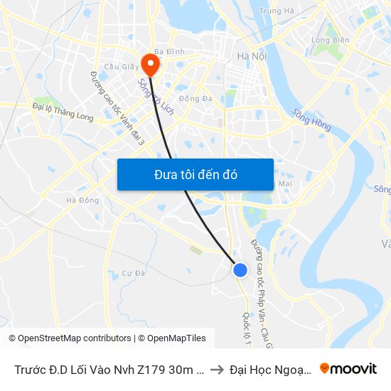 Trước Đ.D Lối Vào Nvh Z179 30m Đường Quang Lai to Đại Học Ngoại Thương map