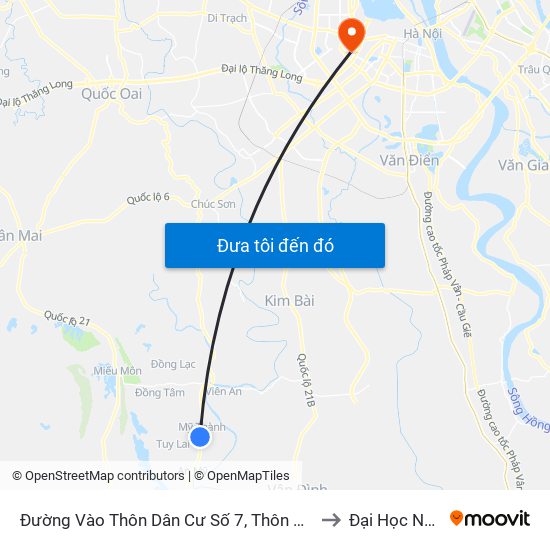 Đường Vào Thôn Dân Cư Số 7, Thôn Vĩnh Lạc, Xã Mỹ Thành Khoảng 50m to Đại Học Ngoại Thương map