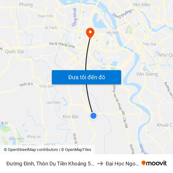 Đường Đình, Thôn Dụ Tiền Khoảng 50m-Đường Liên Thôn Xã to Đại Học Ngoại Thương map