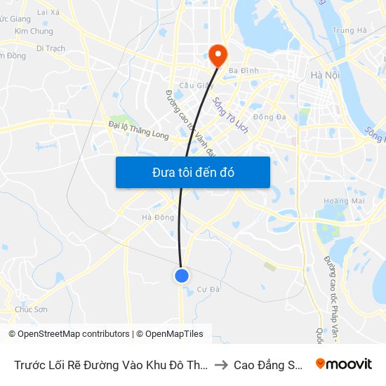 Trước Lối Rẽ Đường Vào Khu Đô Thị Thanh Hà - Đường Cienco5 50m to Cao Đẳng Sư Phạm Hà Nội map