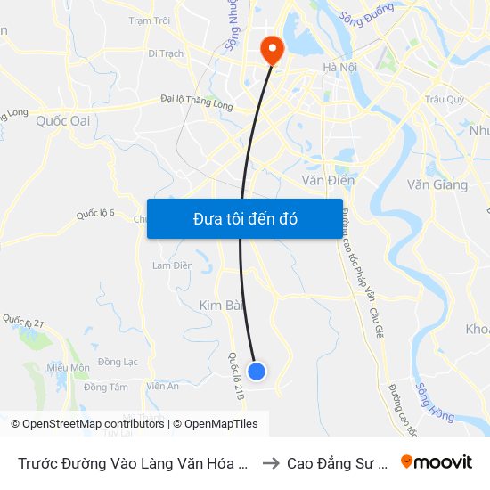 Trước Đường Vào Làng Văn Hóa Thôn Tiên Lữ Khoảng 50m to Cao Đẳng Sư Phạm Hà Nội map