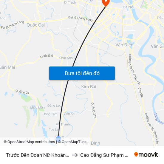 Trước Đền Đoan Nữ Khoảng 50m to Cao Đẳng Sư Phạm Hà Nội map