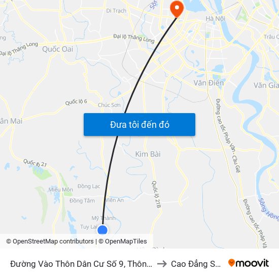 Đường Vào Thôn Dân Cư Số 9, Thôn Vĩnh Lạc, Xã Mỹ Thành Khoảng 50m to Cao Đẳng Sư Phạm Hà Nội map