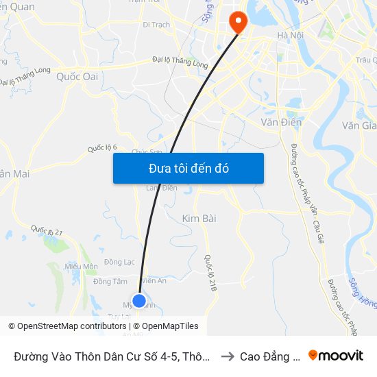 Đường Vào Thôn Dân Cư Số 4-5, Thôn Vĩnh Xương Thượng, Xã Mỹ Thành Khoảng 50m to Cao Đẳng Sư Phạm Hà Nội map