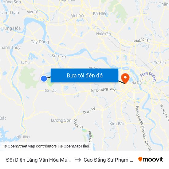 Đối Diện Làng Văn Hóa Muỗi, Đt87 to Cao Đẳng Sư Phạm Hà Nội map