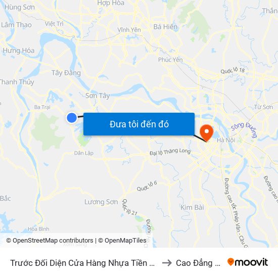 Trước Đối Diện Cửa Hàng Nhựa Tiền Phong Minh Sáu, Thôn Xuân Hà, Vân Hòa, Đt87 to Cao Đẳng Sư Phạm Hà Nội map