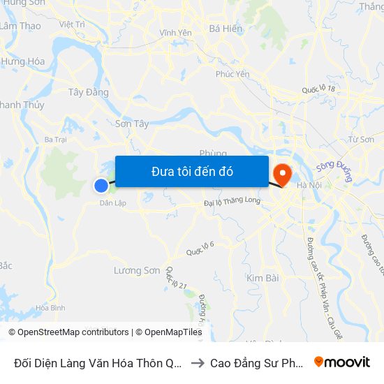 Đối Diện Làng Văn Hóa Thôn Quảng Phúc, Đt87 to Cao Đẳng Sư Phạm Hà Nội map