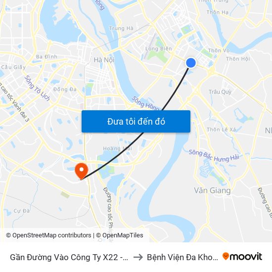 Gần Đường Vào Công Ty X22 - 705 Nguyễn Văn Linh to Bệnh Viện Đa Khoa Thăng Long map